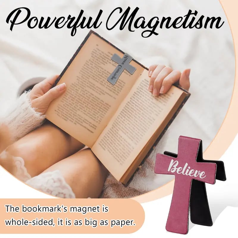 📖 Magnetic Cross Bookmarks ❤️ A Little Reminder of Faith, Every Time You Open Your Bible ✝️