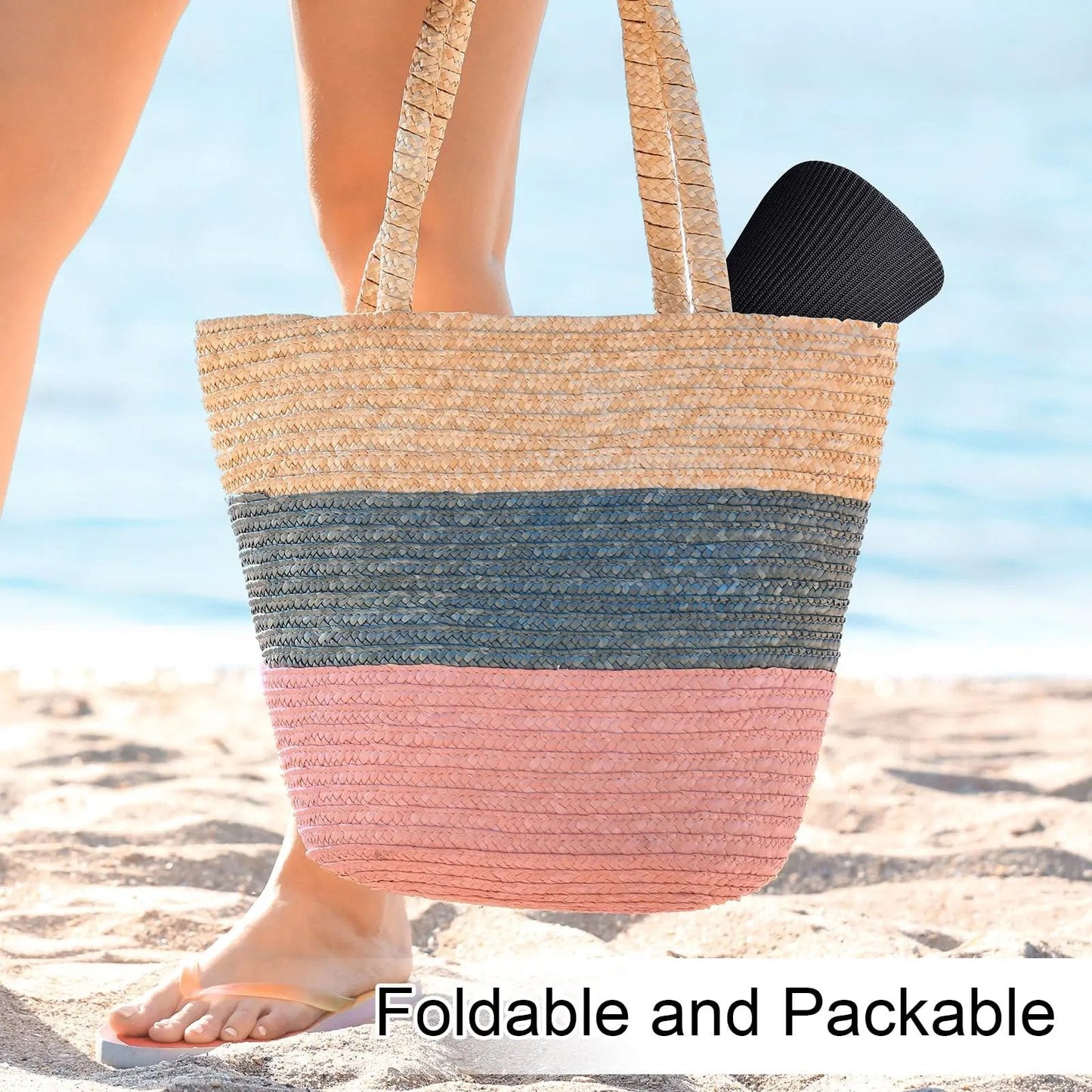 Confezione da 2 cappellini con visiera parasole da donna con coda alta