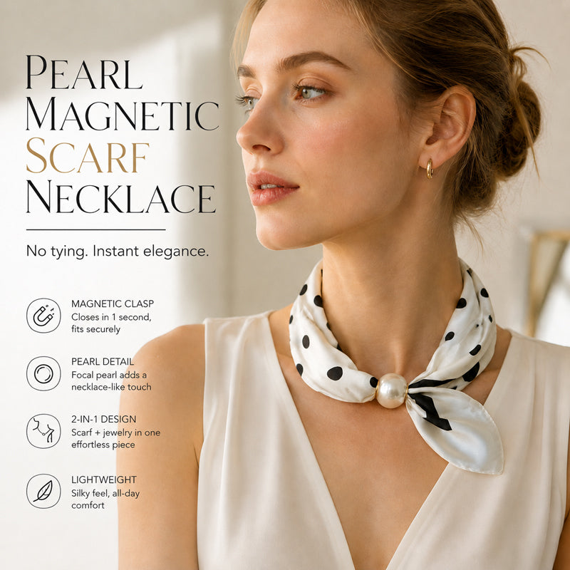 🤍 Collana di perle con chiusura magnetica – Chiusura magnetica: ti vesti in un attimo! ✨📦