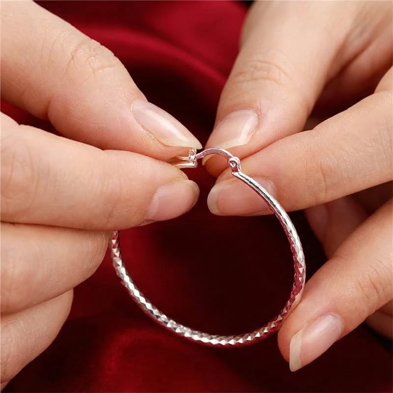 🎉ACQUISTA 1, NE RICEVI 1 IN OMAGGIO🎁Orecchini a cerchio con diamanti per donna – eleganti e scintillanti 💎