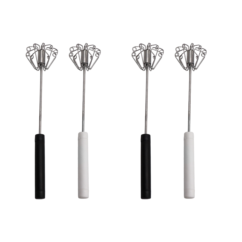 🍳 Un pratico aiutante in cucina! Frusta a pressione con impugnatura antiscivolo, in acciaio inossidabile e resistente, a un prezzo conveniente!