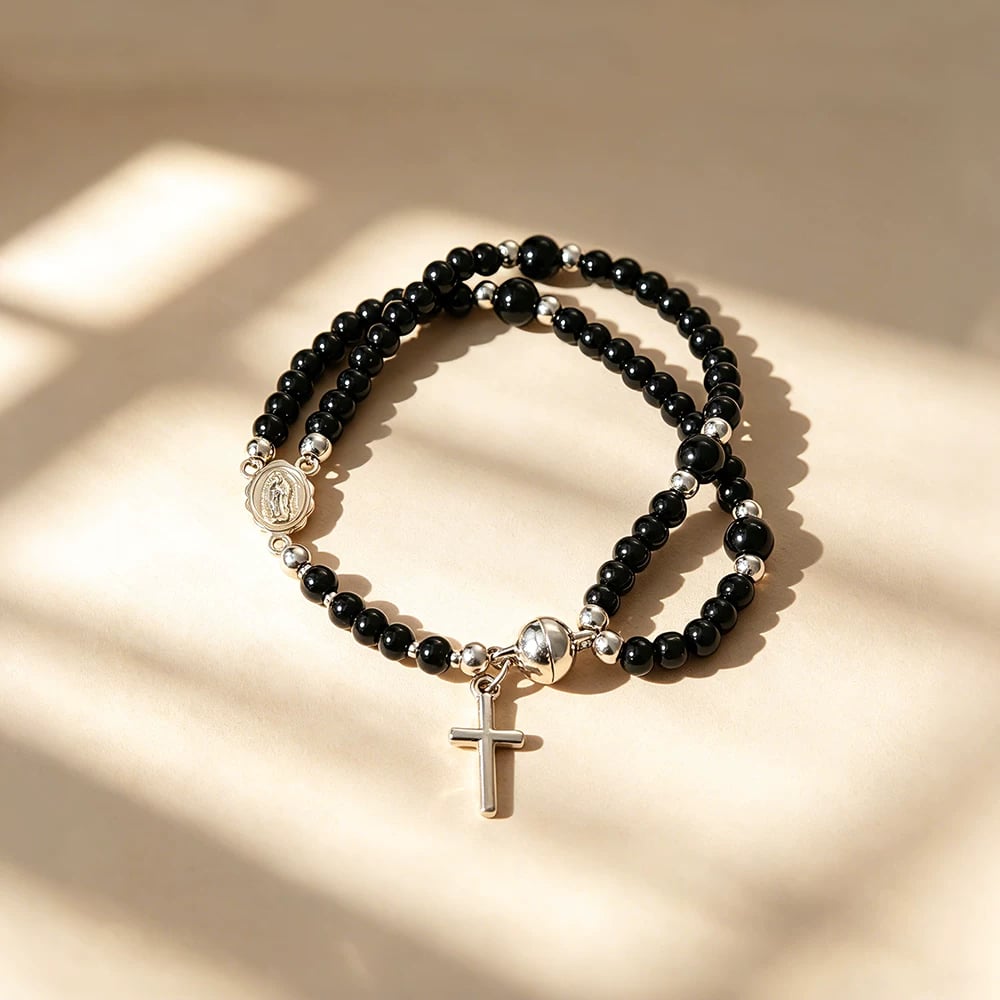 🔥Solo per un periodo limitato – Valido per 24 ore🔥 Sconto del 49% – ✝️Braccialetti rosario artigianali📿