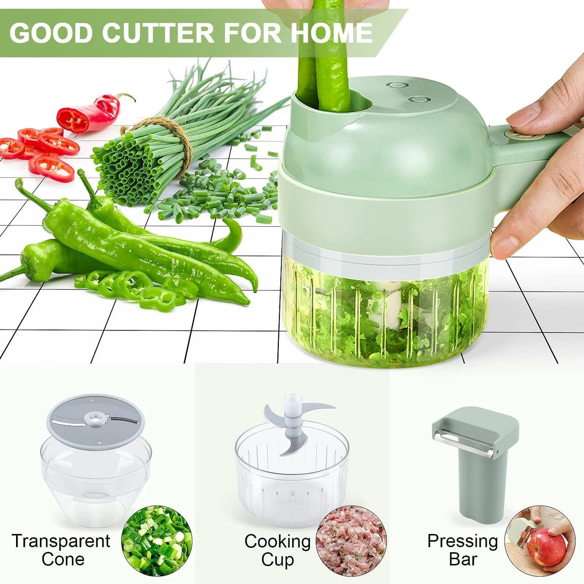 Set di affettatrici elettriche per verdure