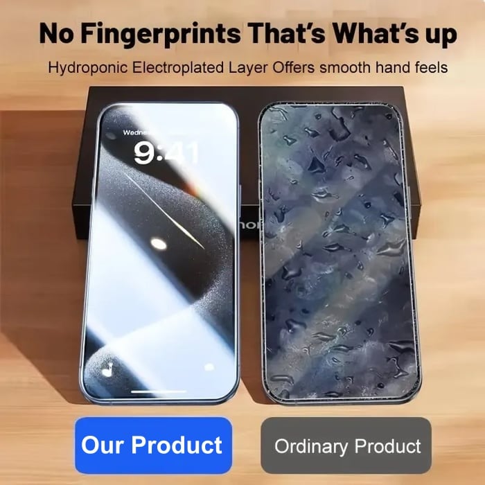Lussuosa pellicola protettiva per iPhone – resistente alle impronte digitali e ai graffi