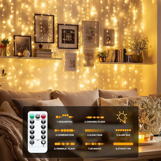 🎁Enjoy 49% off during the Christmas sale!🎅LED light string, USB-powered LED light curtain for gift wrapping