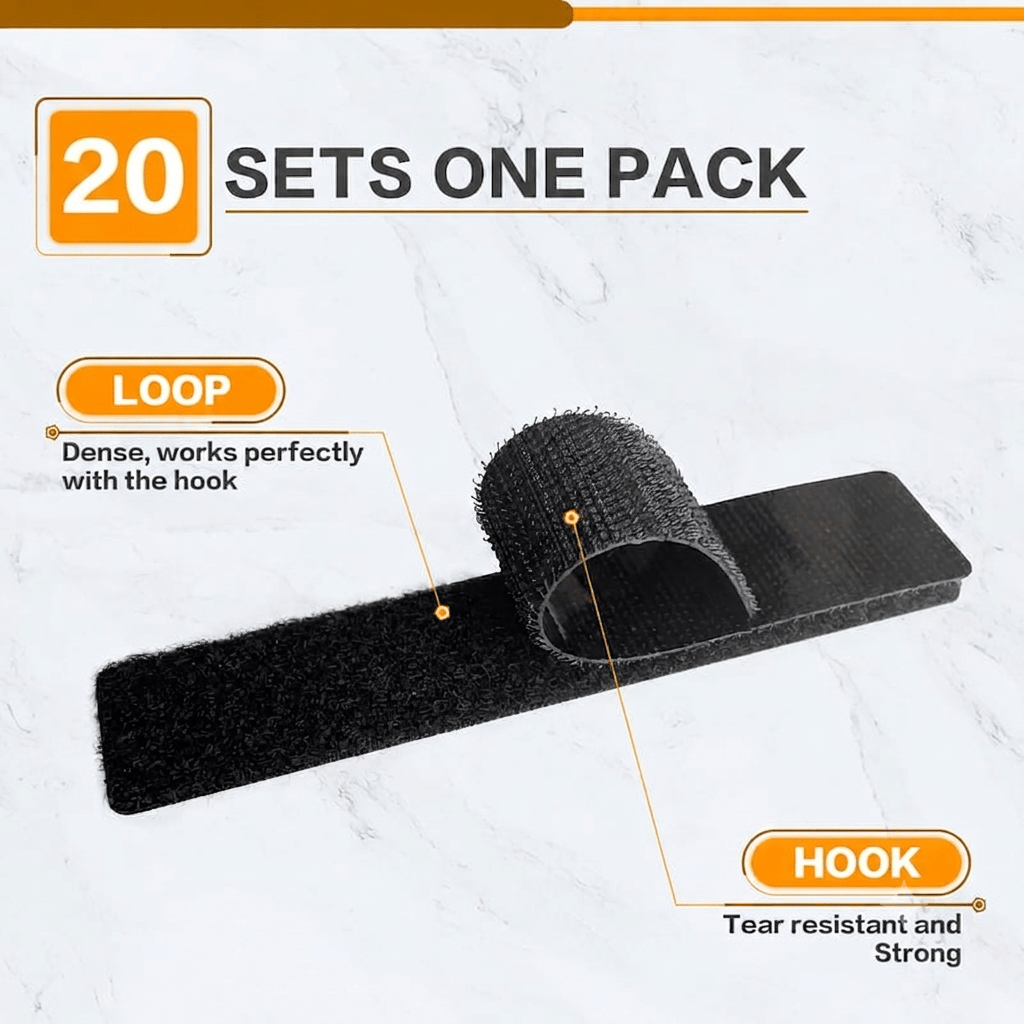 Strisce di velcro resistenti con coll