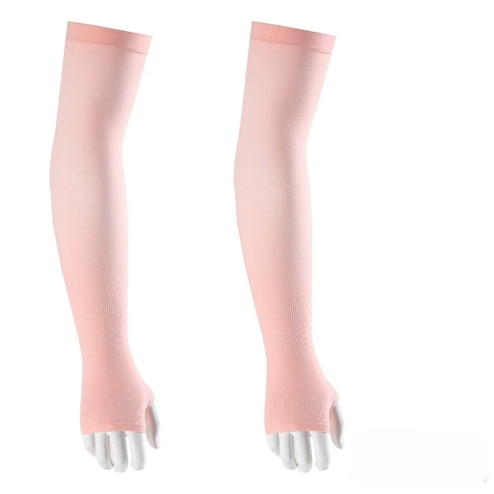 ☀️Manicotti protettivi contro i raggi UV rinfrescanti con UPF 50+ 🧊 | Tessuto compressivo altamente elastico | Manicotti traspiranti anti-UV per uomo e donna
