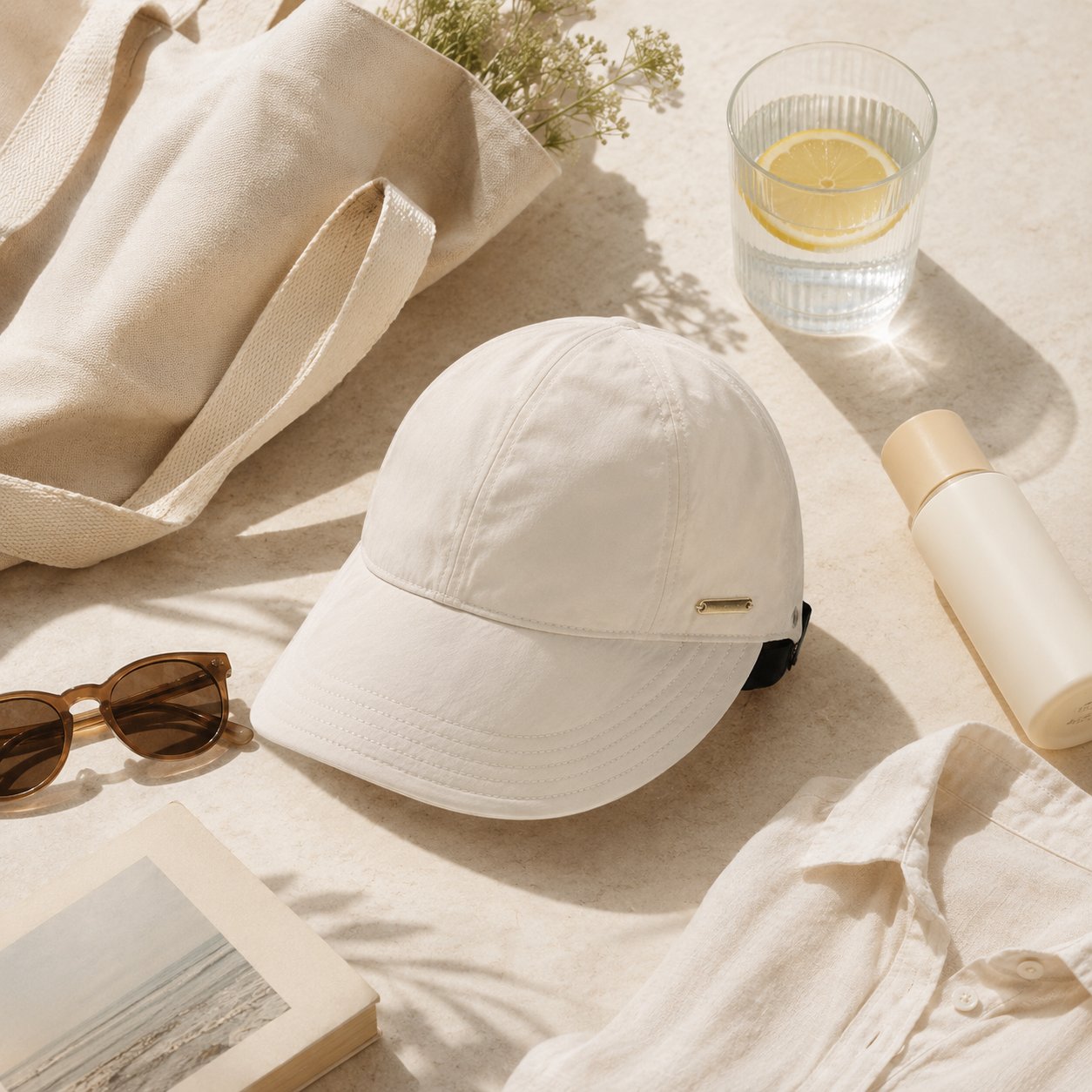 Rimani all'ombra e al fresco nelle giornate di sole - Cappello da sole a tesa larga, perfetto per chi porta la coda di cavallo