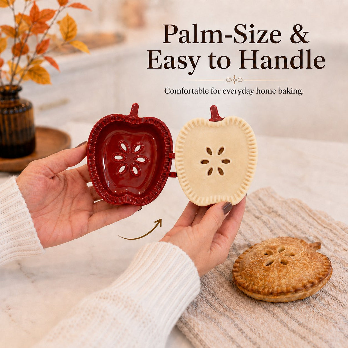 🥧Mini-stampo riutilizzabile per tortine, ideale per i principianti | 6 divertenti forme per farcire, modellare e chiudere facilmente tortine e dolci fatti in casa🍎✨