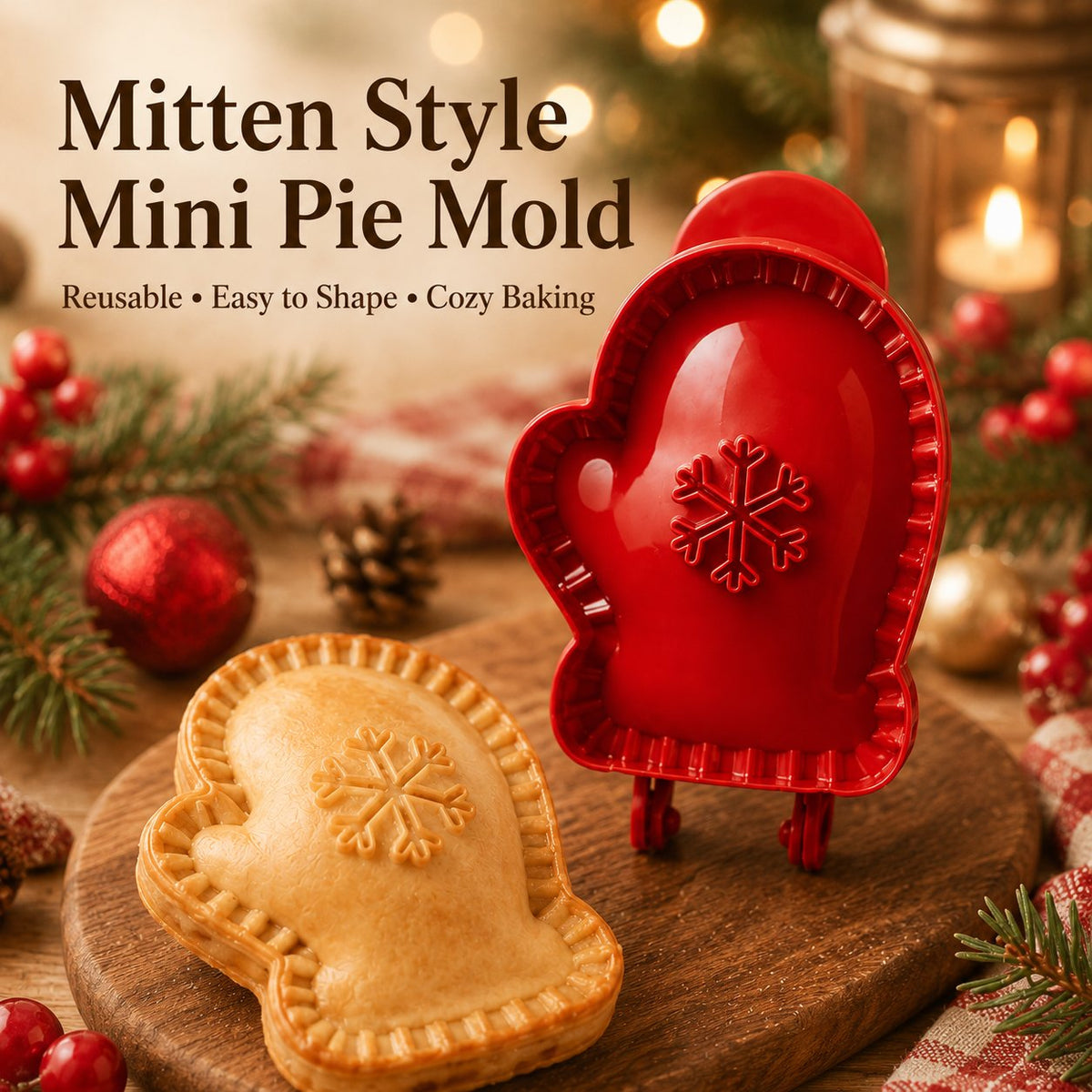 🥧Mini-stampo riutilizzabile per tortine, ideale per i principianti | 6 divertenti forme per farcire, modellare e chiudere facilmente tortine e dolci fatti in casa🍎✨