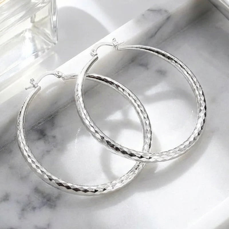 🎉ACQUISTA 1, NE RICEVI 1 IN OMAGGIO🎁Orecchini a cerchio con diamanti per donna – eleganti e scintillanti 💎