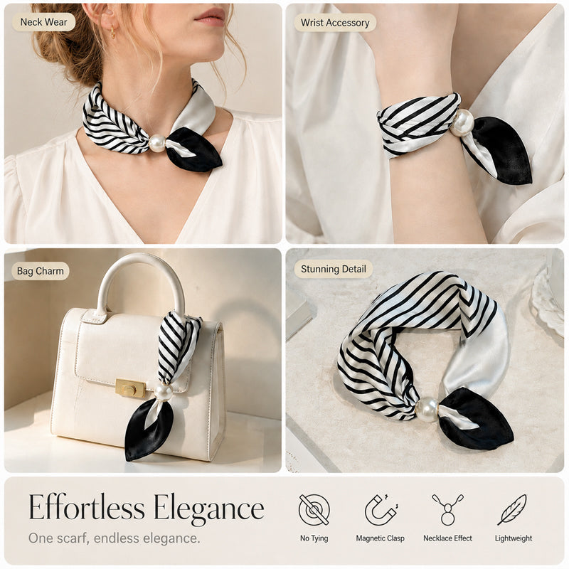 🤍 Collana di perle con chiusura magnetica – Chiusura magnetica: ti vesti in un attimo! ✨📦