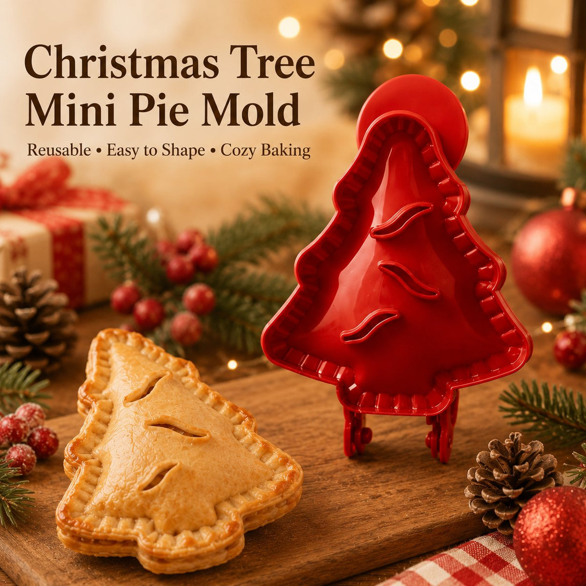 🥧Mini-stampo riutilizzabile per tortine, ideale per i principianti | 6 divertenti forme per farcire, modellare e chiudere facilmente tortine e dolci fatti in casa🍎✨