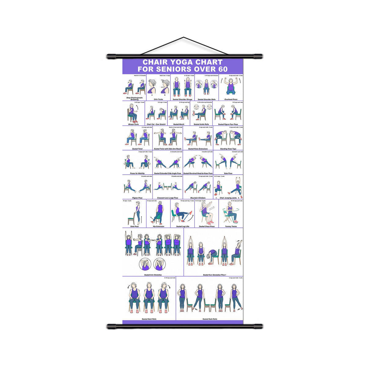 🔥 Chair Exercise Charts for Seniors