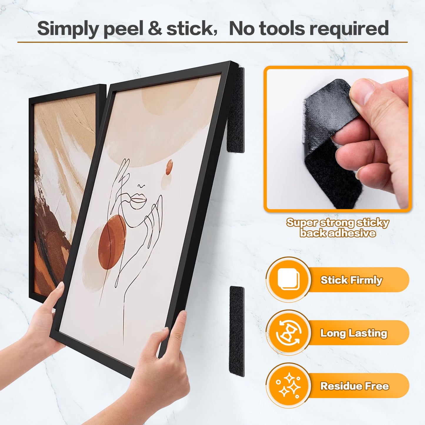 Strisce di velcro resistenti con coll
