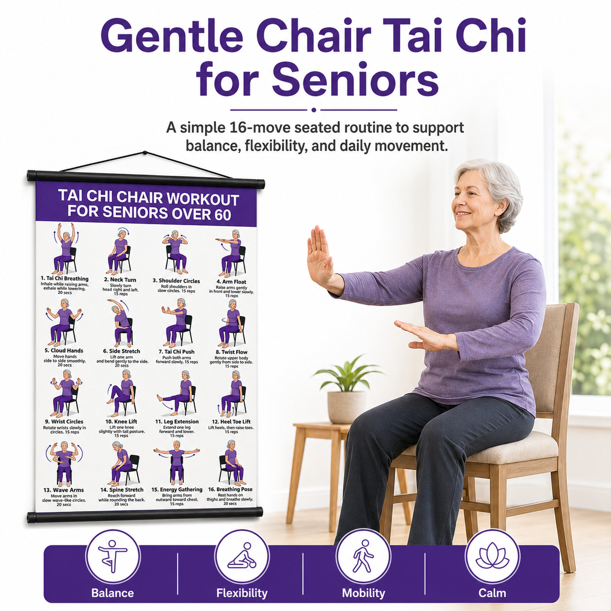 🔥 Chair Exercise Charts for Seniors