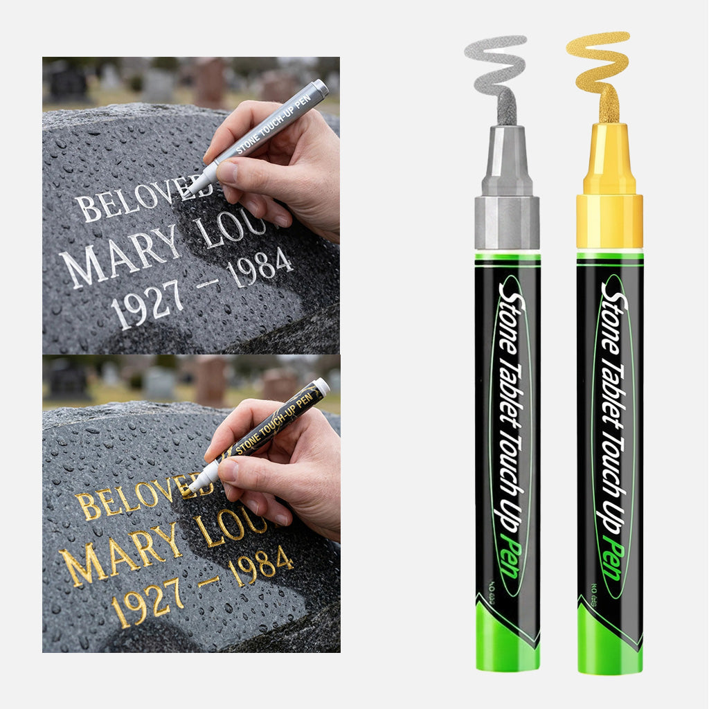 🎁Acquista 1, ricevi 1 in omaggio🐦Ferma per lapide color oro per ripristinare le iscrizioni sbiadite sulle lapidi
