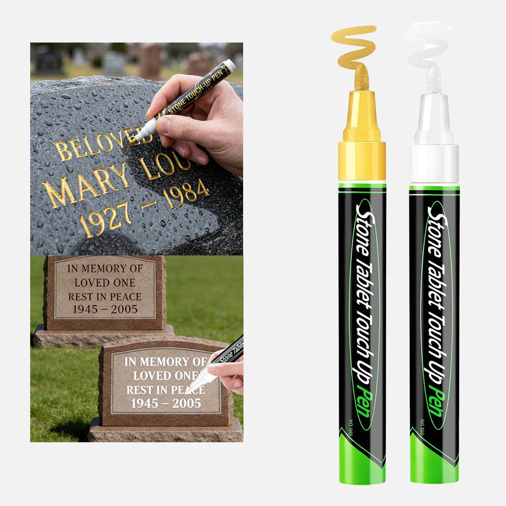 🎁Acquista 1, ricevi 1 in omaggio🐦Ferma per lapide color oro per ripristinare le iscrizioni sbiadite sulle lapidi