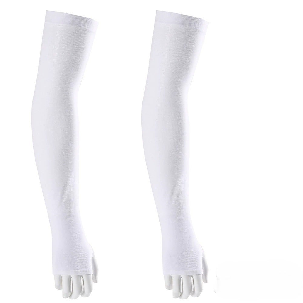 ☀️Manicotti protettivi contro i raggi UV rinfrescanti con UPF 50+ 🧊 | Tessuto compressivo altamente elastico | Manicotti traspiranti anti-UV per uomo e donna