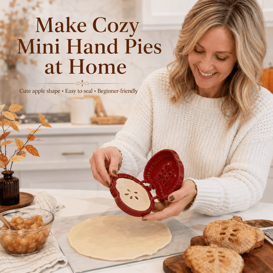 🥧Mini-stampo riutilizzabile per tortine, ideale per i principianti | 6 divertenti forme per farcire, modellare e chiudere facilmente tortine e dolci fatti in casa🍎✨