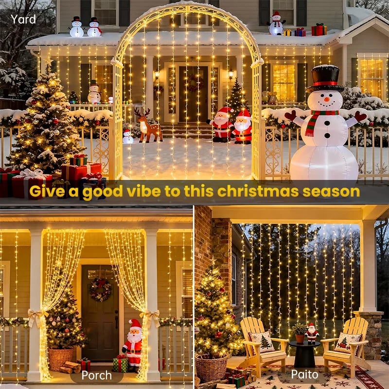 🎁Enjoy 49% off during the Christmas sale!🎅LED light string, USB-powered LED light curtain for gift wrapping
