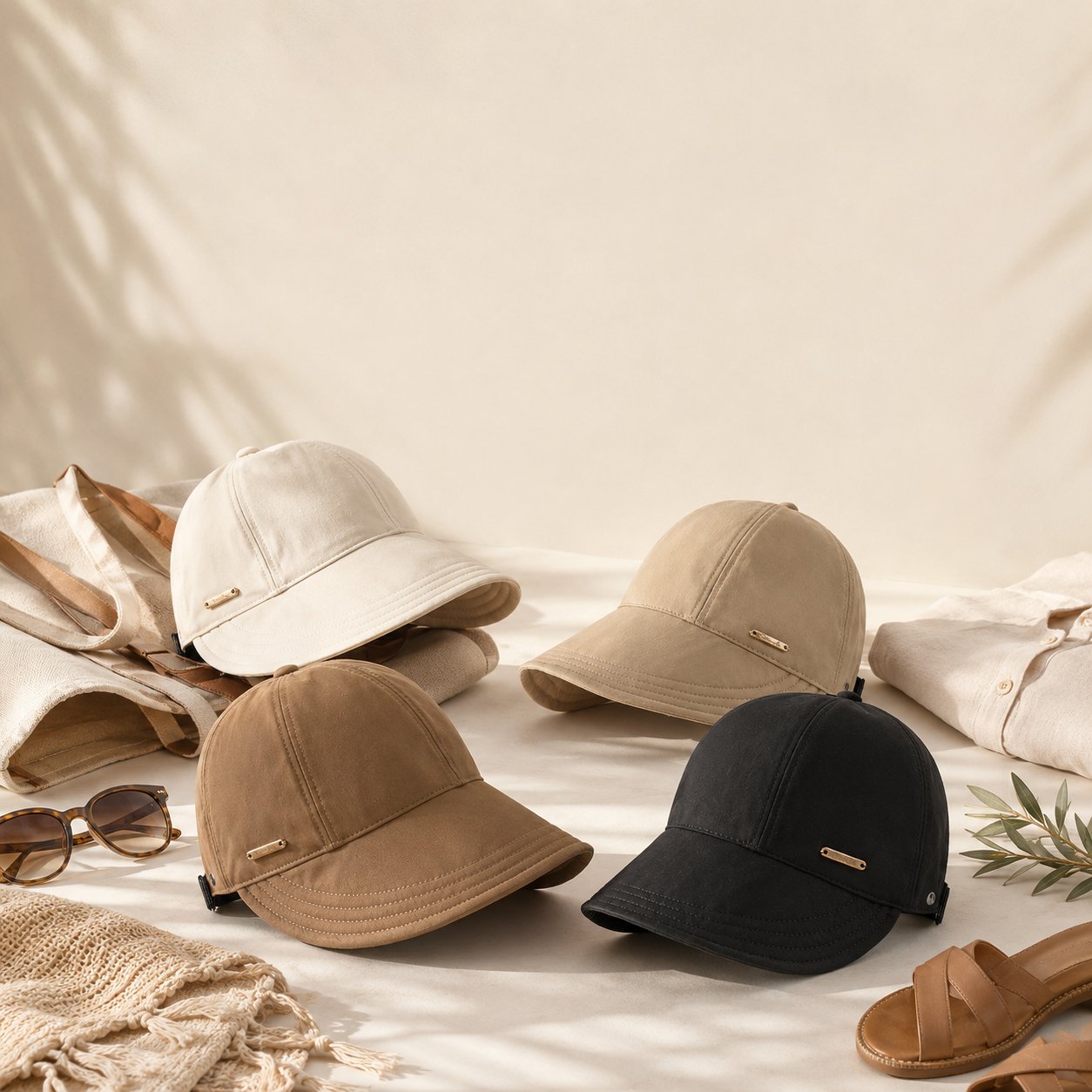 Rimani all'ombra e al fresco nelle giornate di sole - Cappello da sole a tesa larga, perfetto per chi porta la coda di cavallo