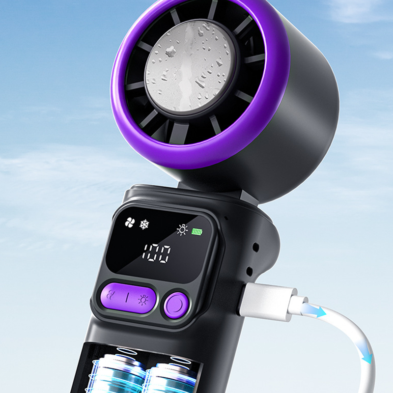 Ventilatore portatile con piastra di raffreddamento a ghiaccio