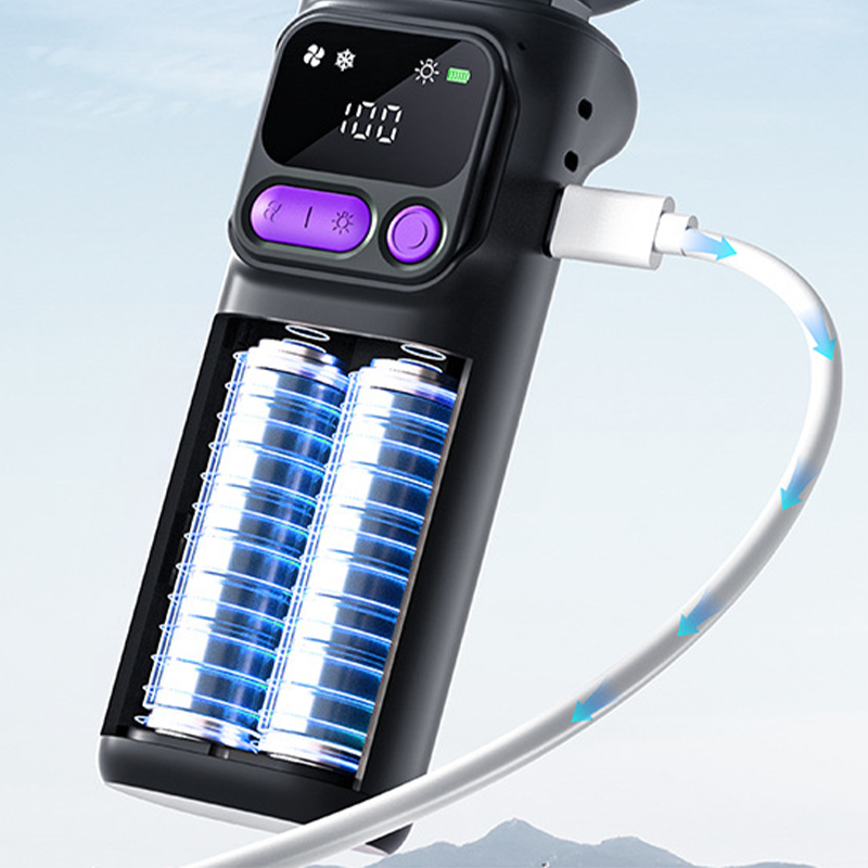 Ventilatore portatile con piastra di raffreddamento a ghiaccio